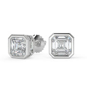 Eve Asscher Cut Bezel Earrings - Nivetta